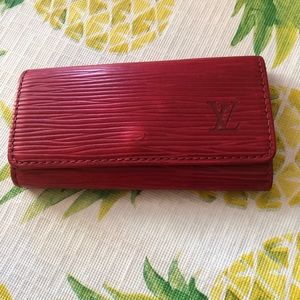 Louis Vuitton Red Vernis Key Ring